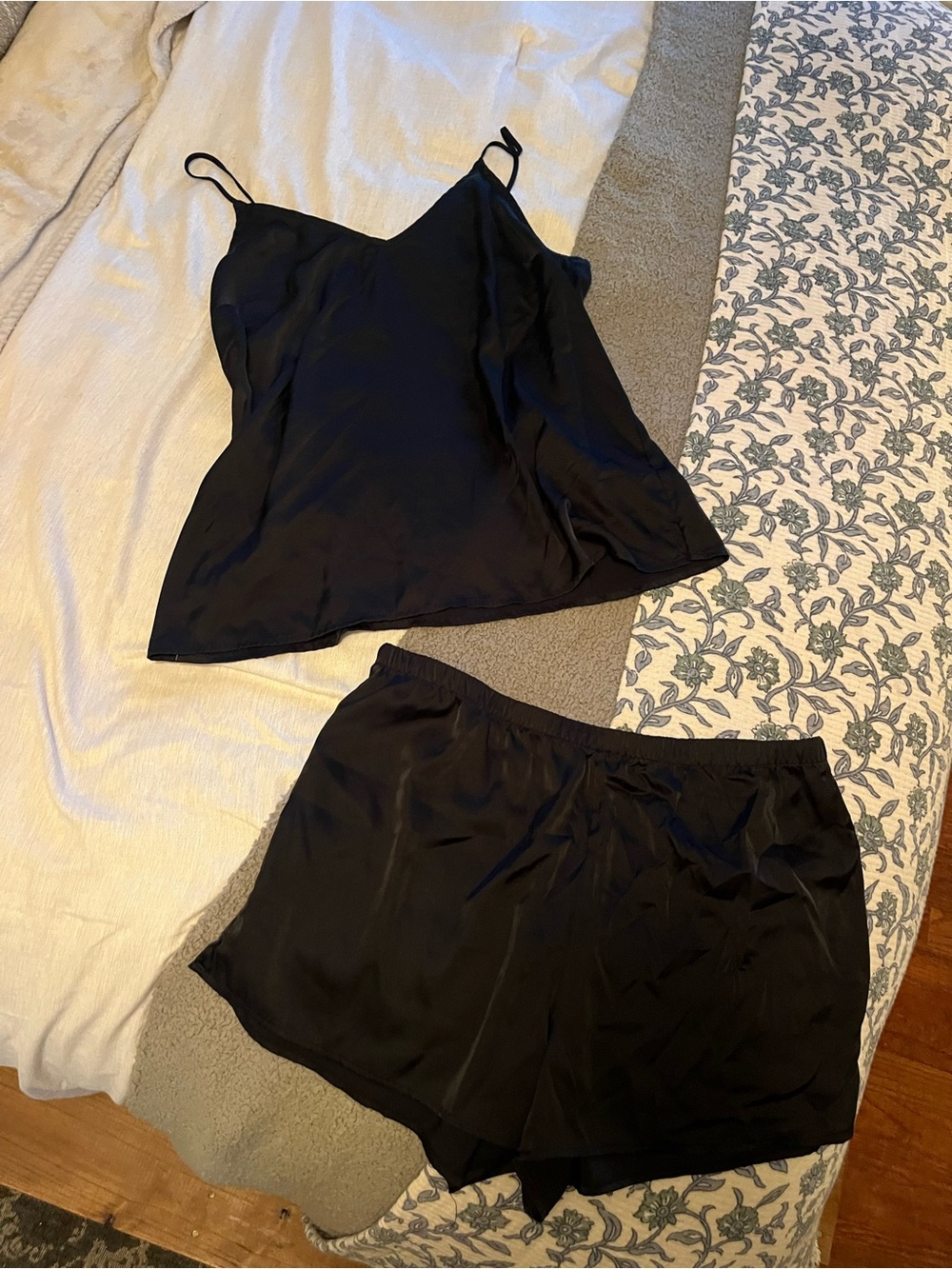 Target Black Satin Cami & Shorts Sleep Set